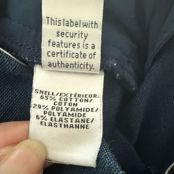 Diane von Furstenberg DVF Genesis Navy Blue Slim Slacks Pants Size 4 - Picture 9 of 9